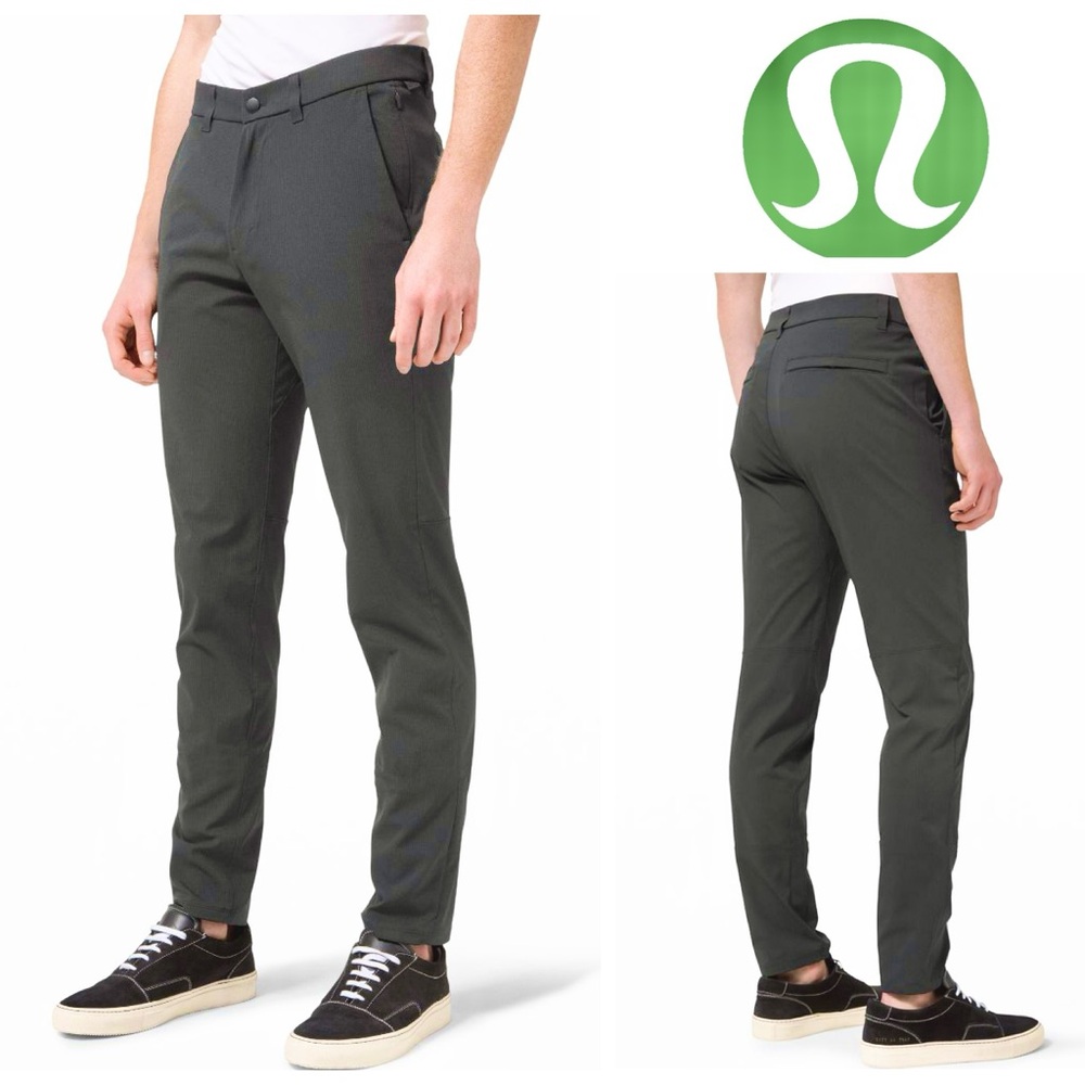 Lululemon Commission Ventlight Mesh Pants in Dark Grey